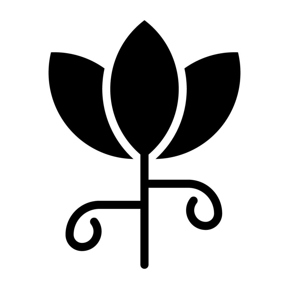 ein Symbol Design von Frühling Blume vektor