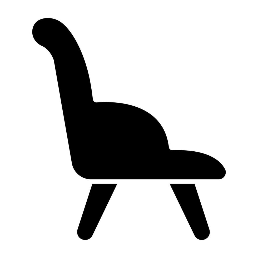 ein draussen Möbel passen Sitzung, Symbol von Stuhl vektor