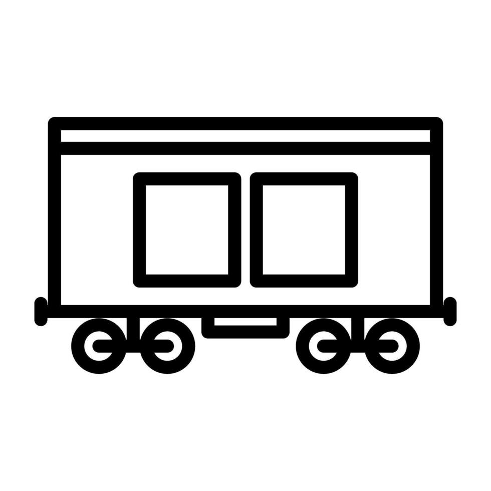 ett ikon design av frakt tåg, redigerbar vektor
