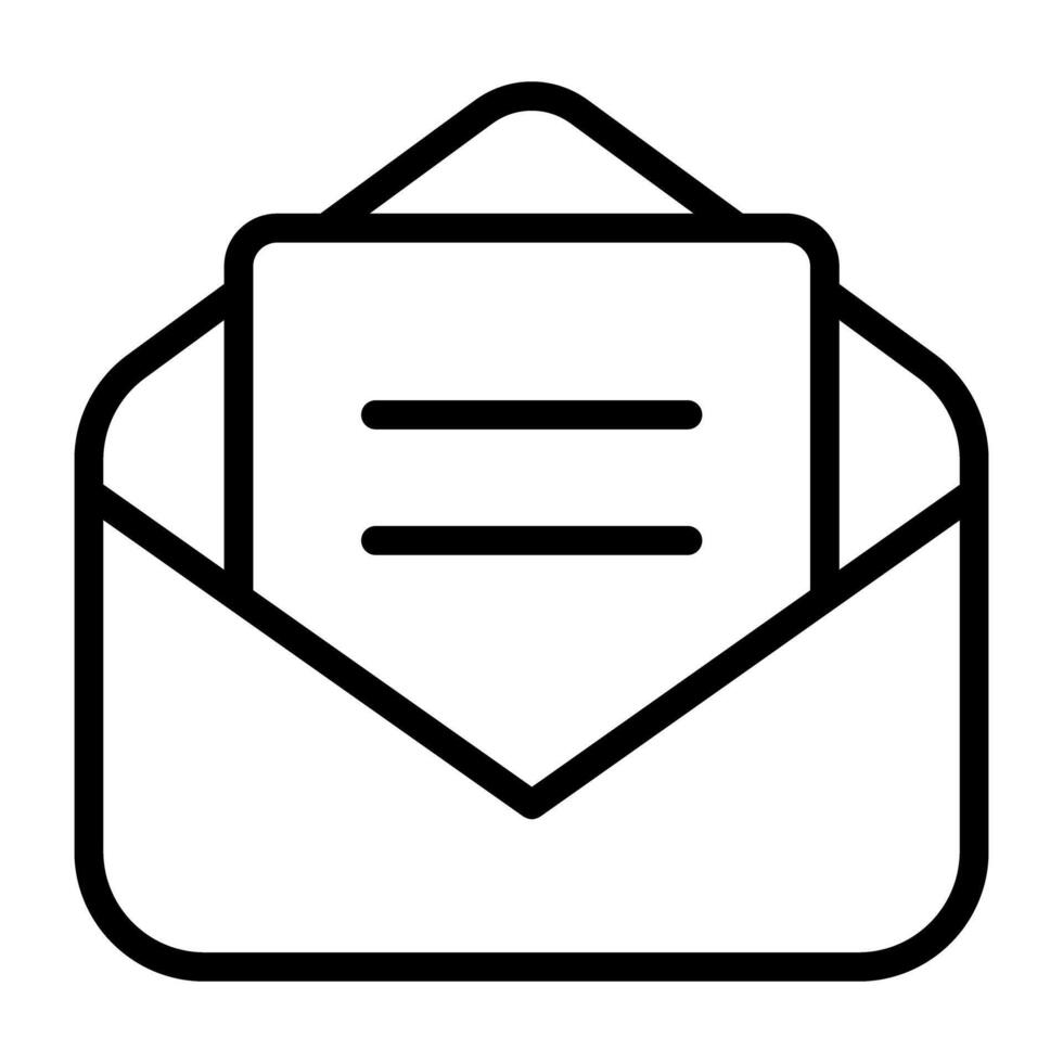 brev med kuvert, post ikon vektor