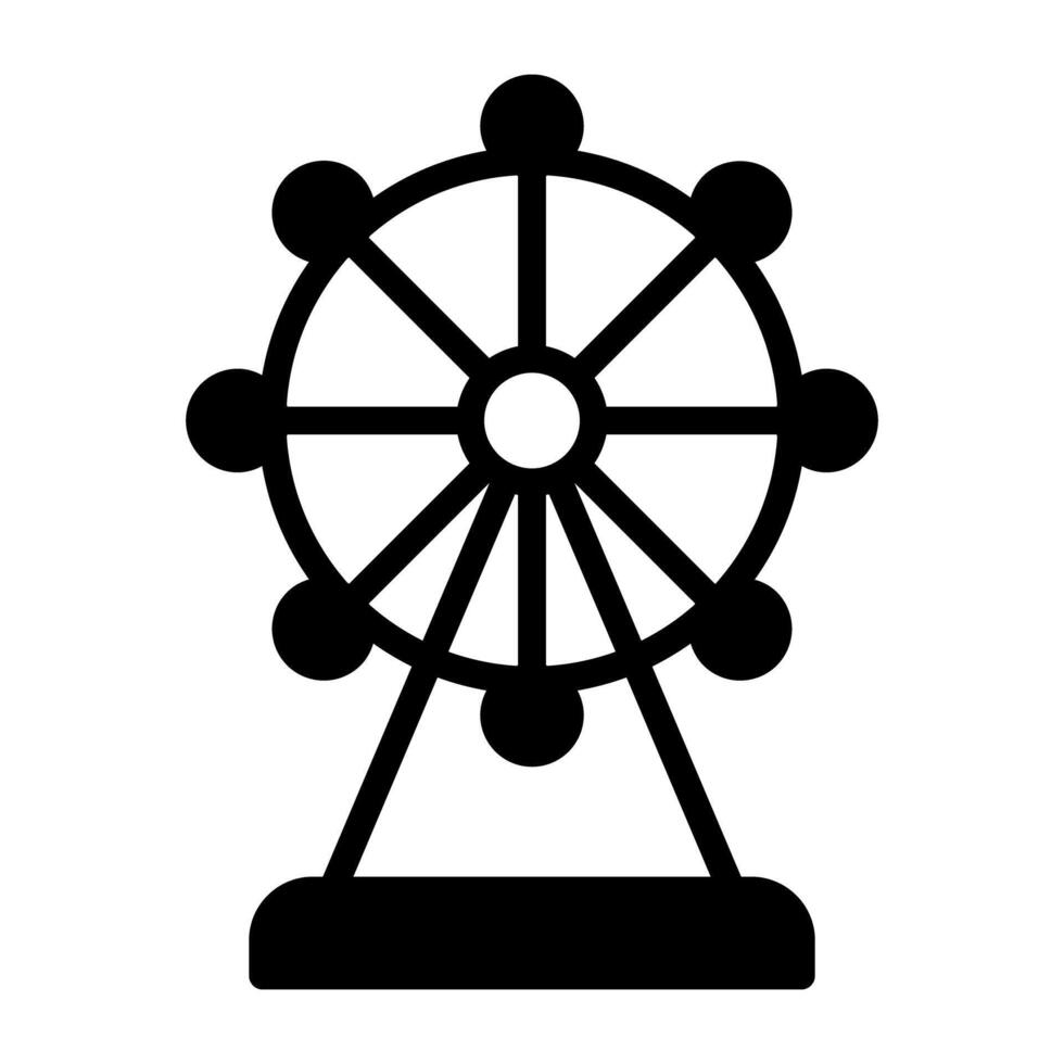 ein Kindheit Amüsement Symbol, gefüllt Design von Skywheel vektor