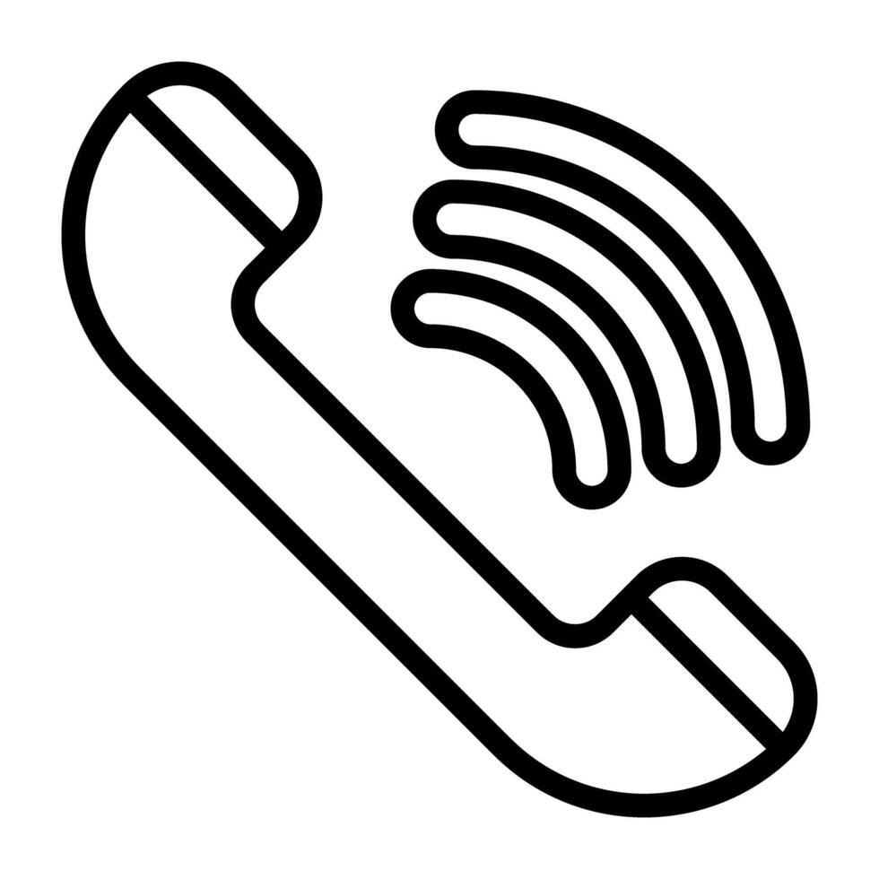 Telefon Klingeln Symbol, Vektor Design von eingehend Anruf