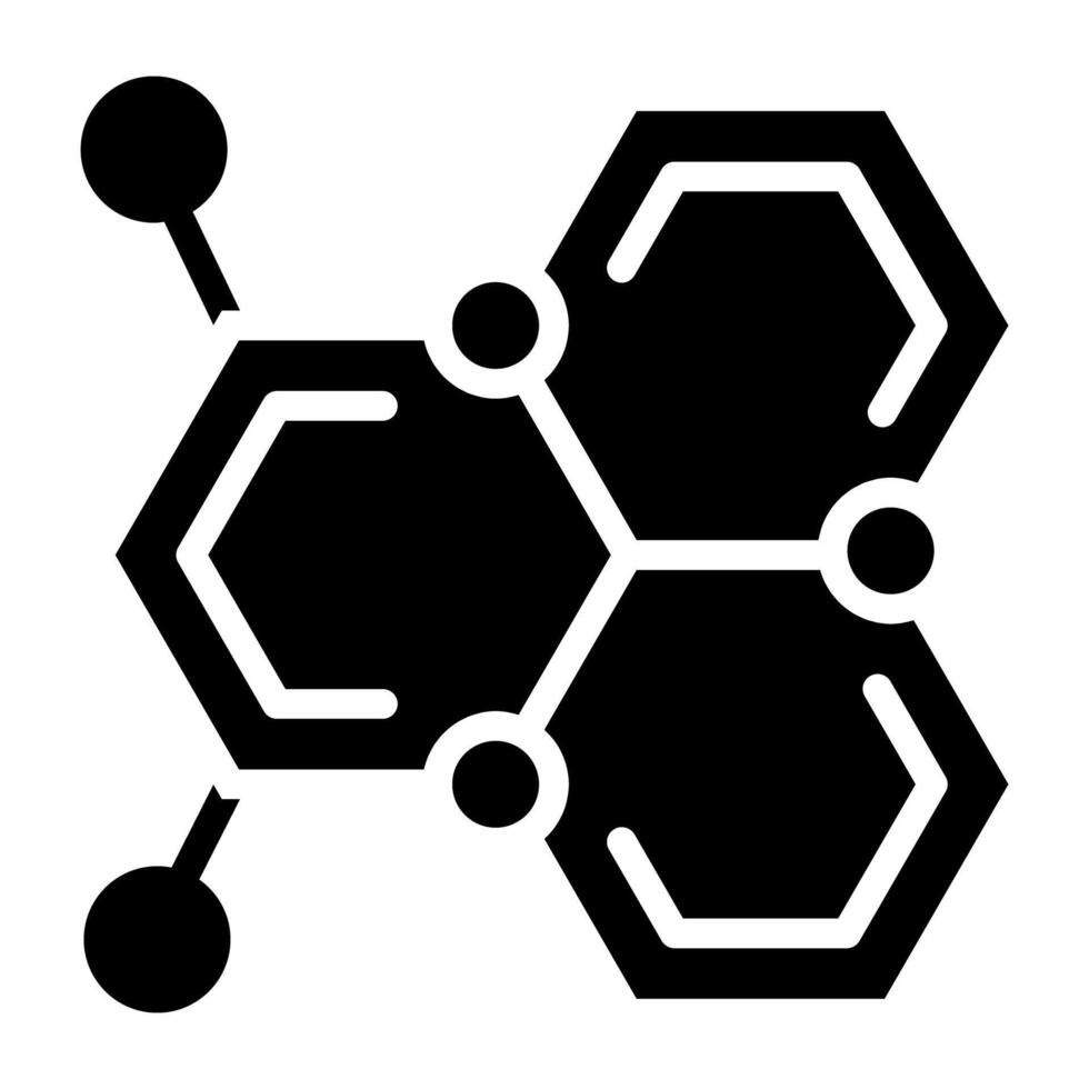 modisch Design Symbol von chemisch Verbindung Struktur vektor