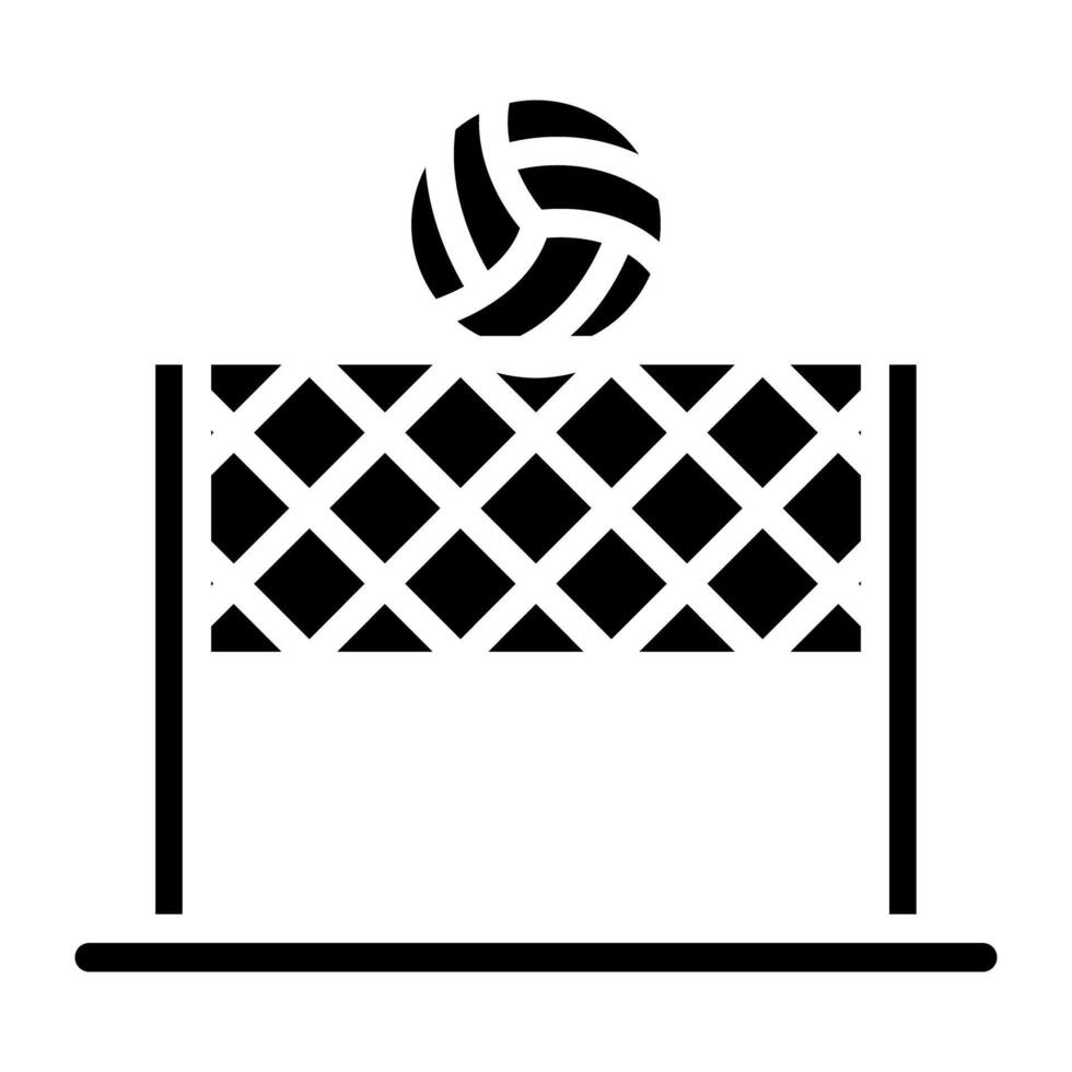 volleyboll spel ikon i modern stil vektor