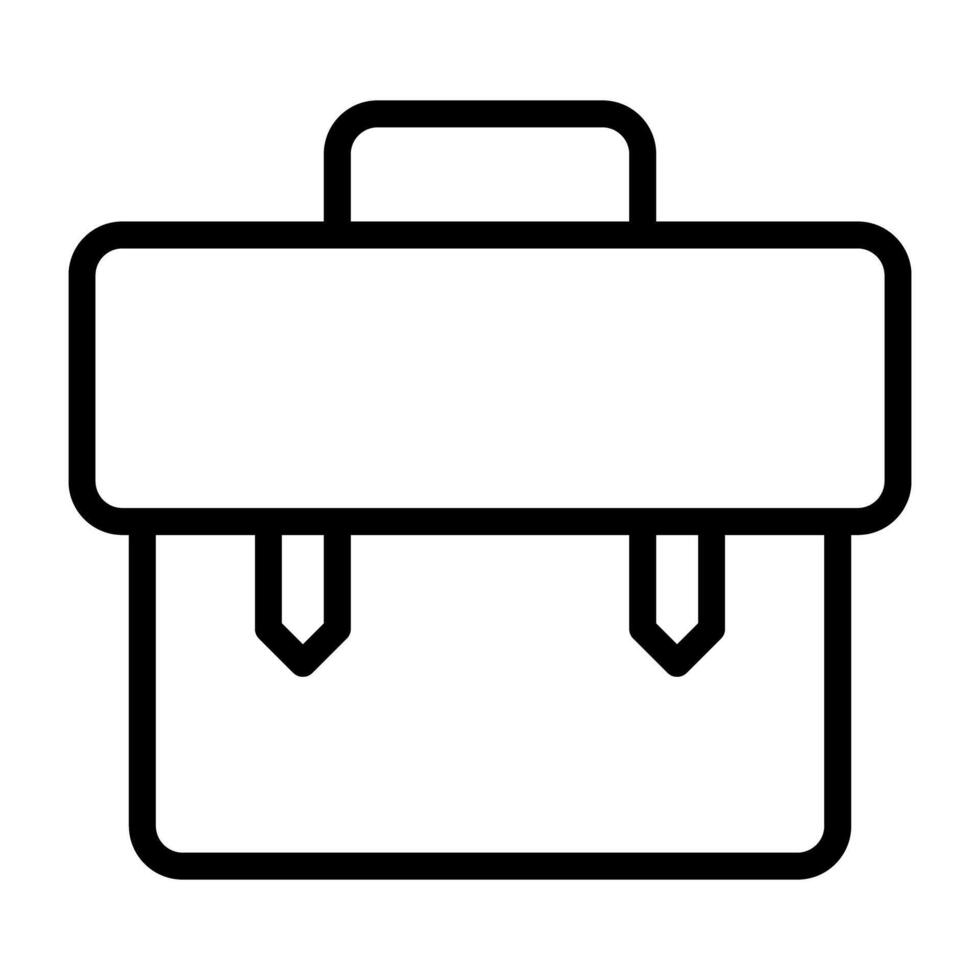 ein Gliederung Design, Symbol von Büro Tasche vektor