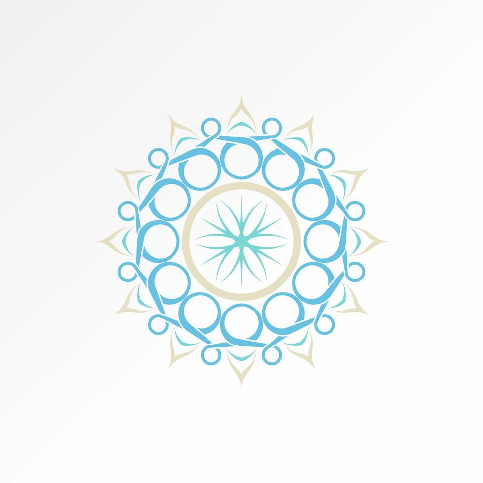 Logo Design Grafik Konzept kreativ Prämie Vektor Lager abstrakt Zeichen anatolisch Kultur wolle Teppich Motiv Design verbunden Innere orientalisch schön