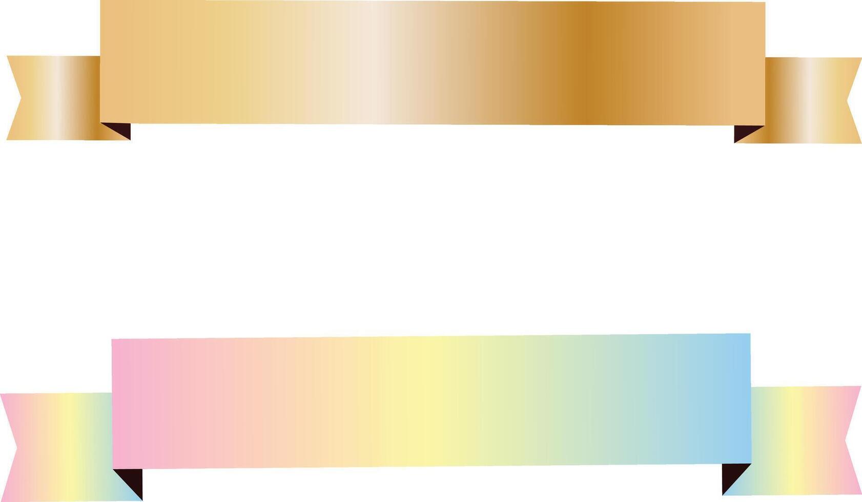 Pastellband-Banner-Design vektor