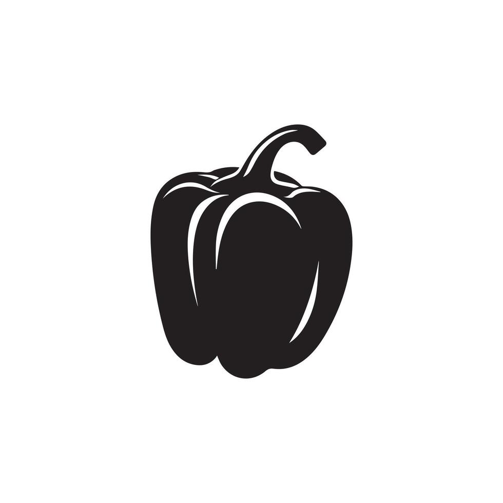 peppar svart ikon färsk varm mat naturlig vektor design.