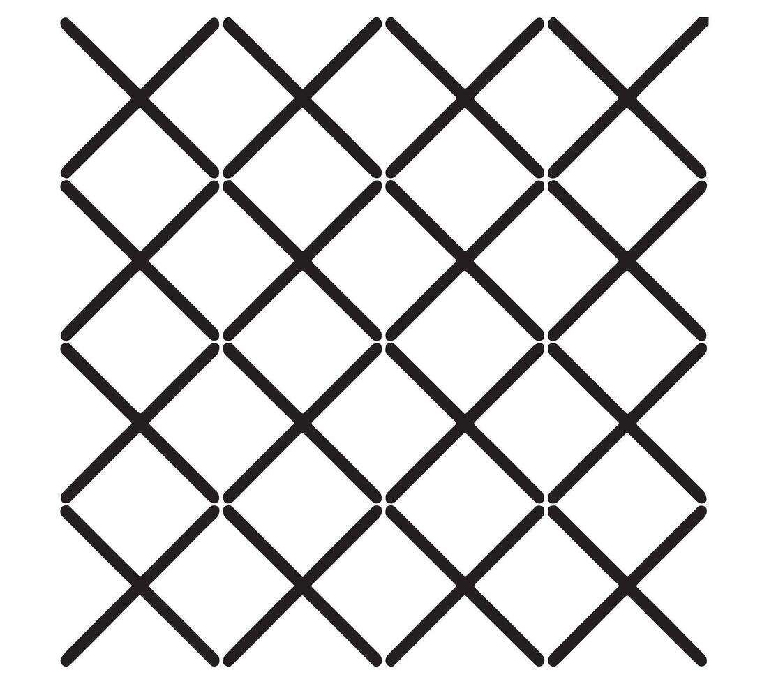 fyrkant rutnät mönster vektor design på vit bakgrund illustration
