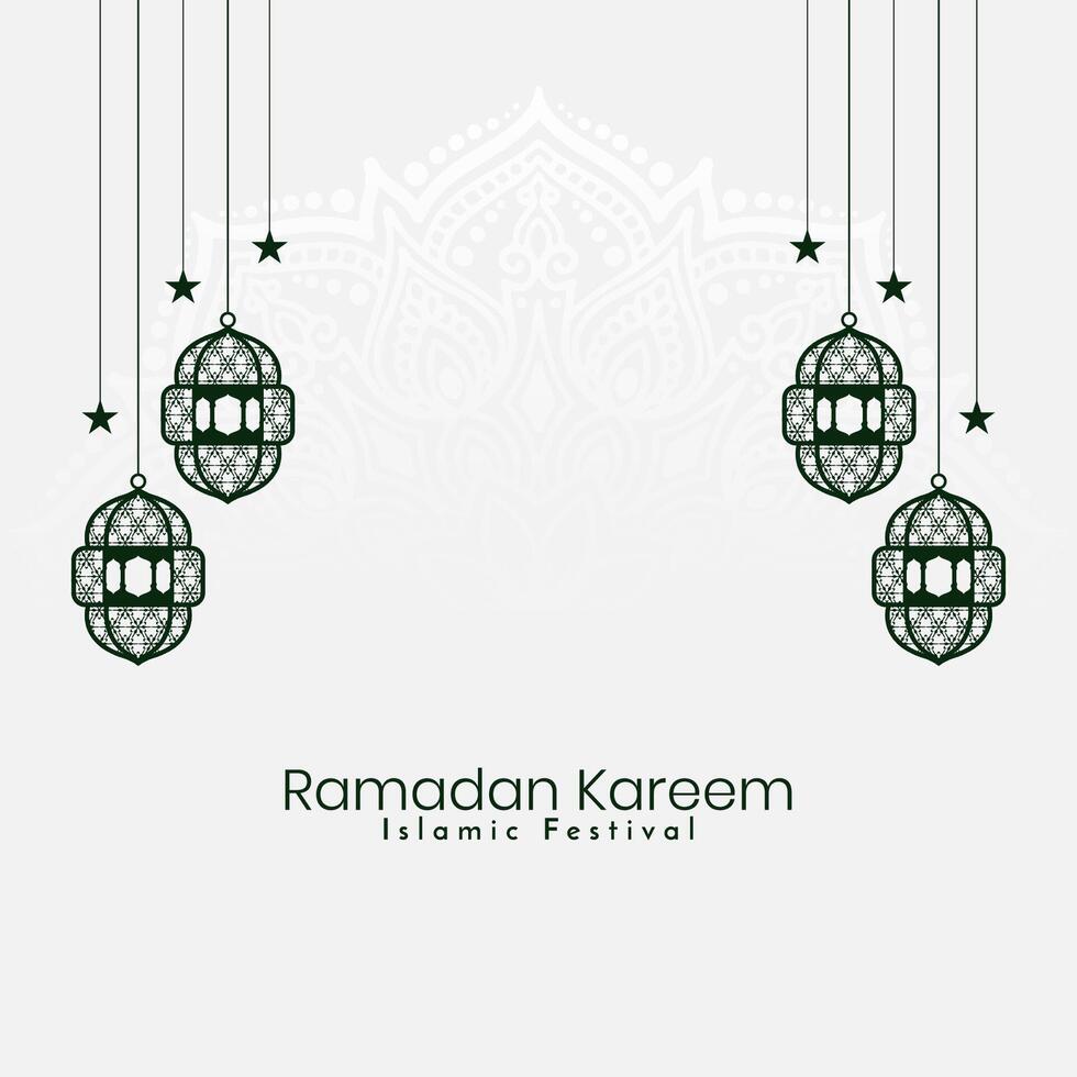 Ramadan kareem islamisch Festival dekorativ elegant Hintergrund Design vektor