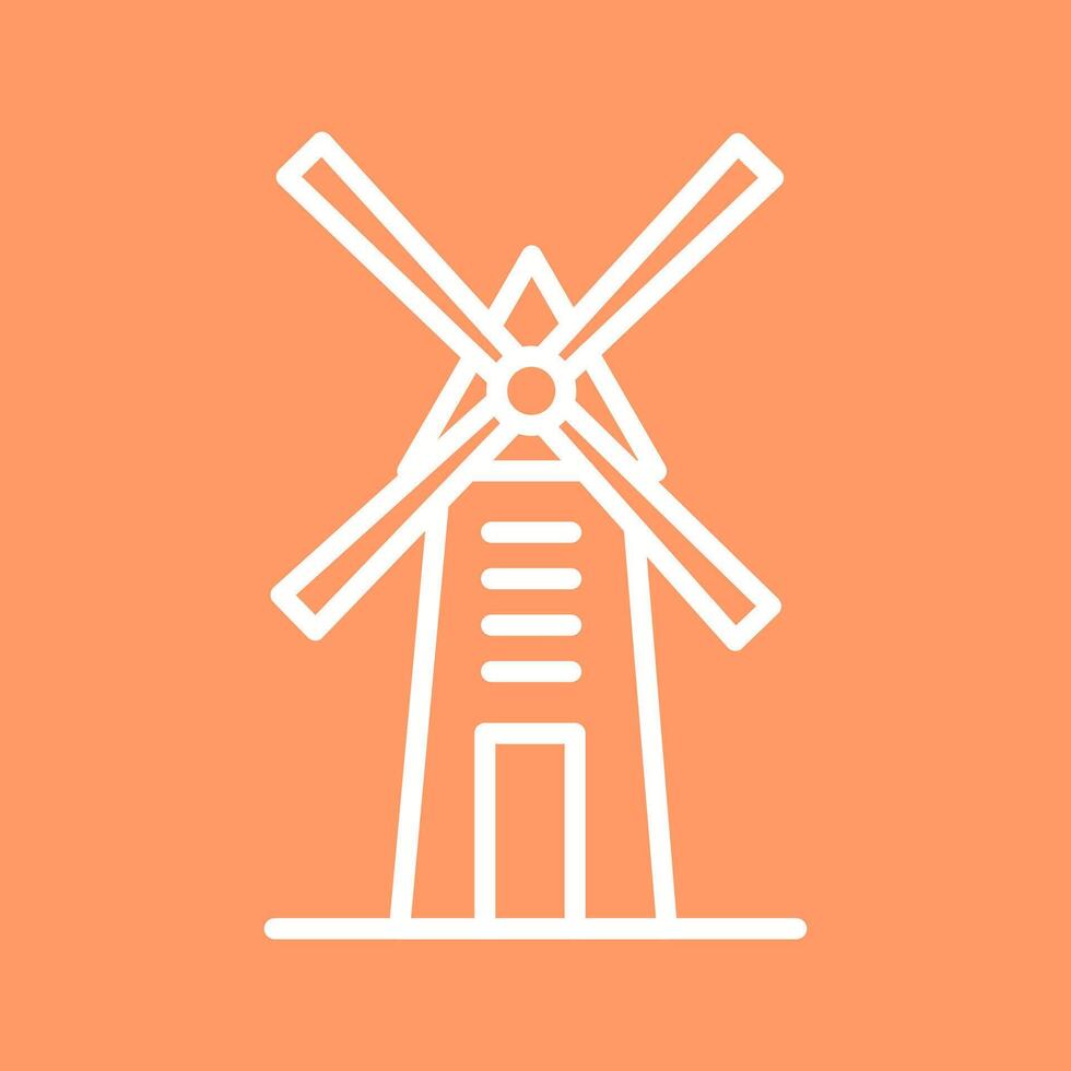 Symbol für Windmühlenvektor vektor