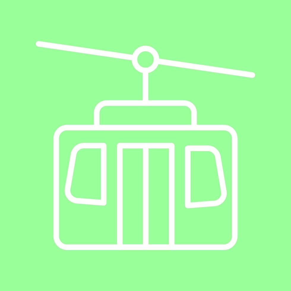 Seilbahn-Vektor-Symbol vektor