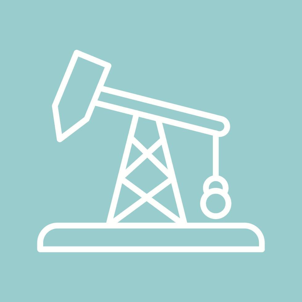 Pumpjack-Vektorsymbol vektor