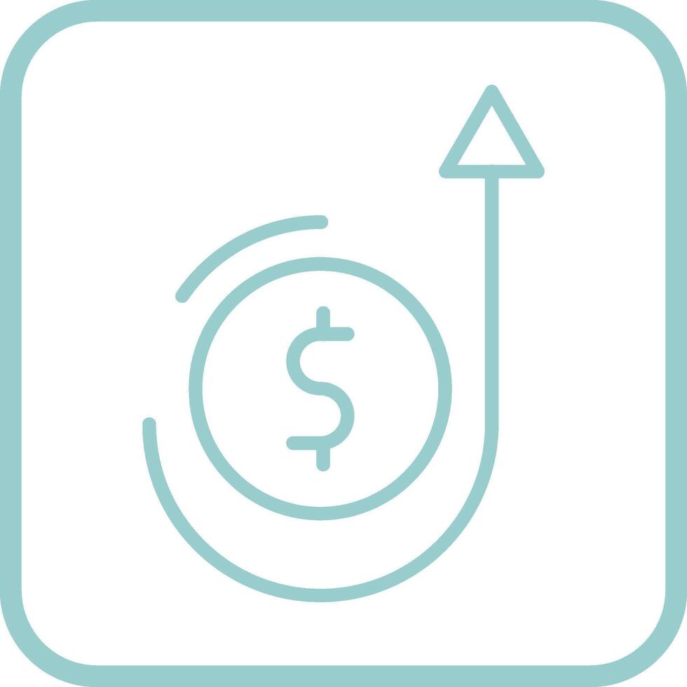 pengar tillväxt vektor ikon