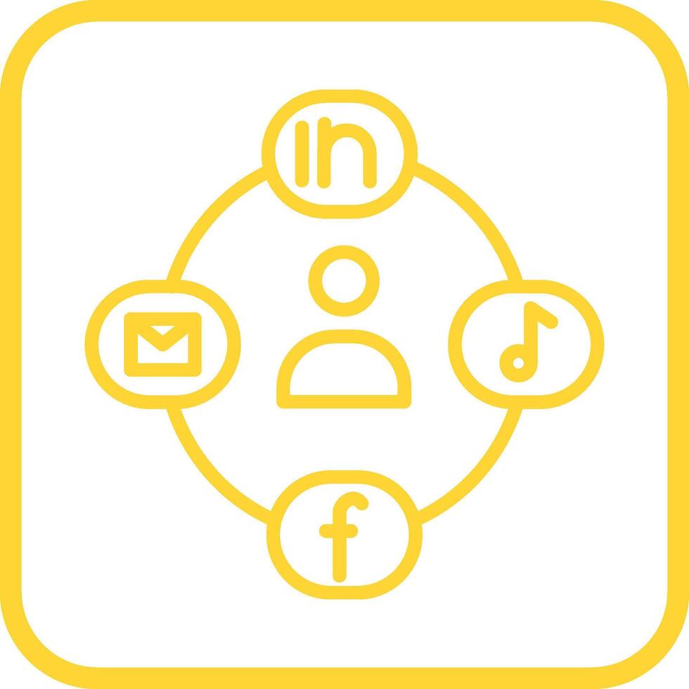 social cirkel vektor ikon