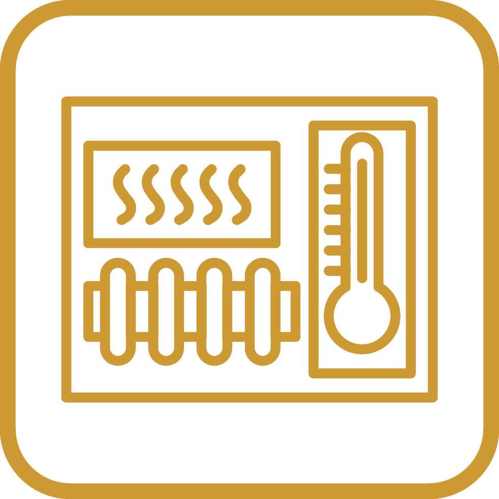 uppvärmning element vektor ikon
