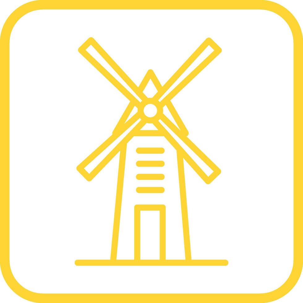 Symbol für Windmühlenvektor vektor