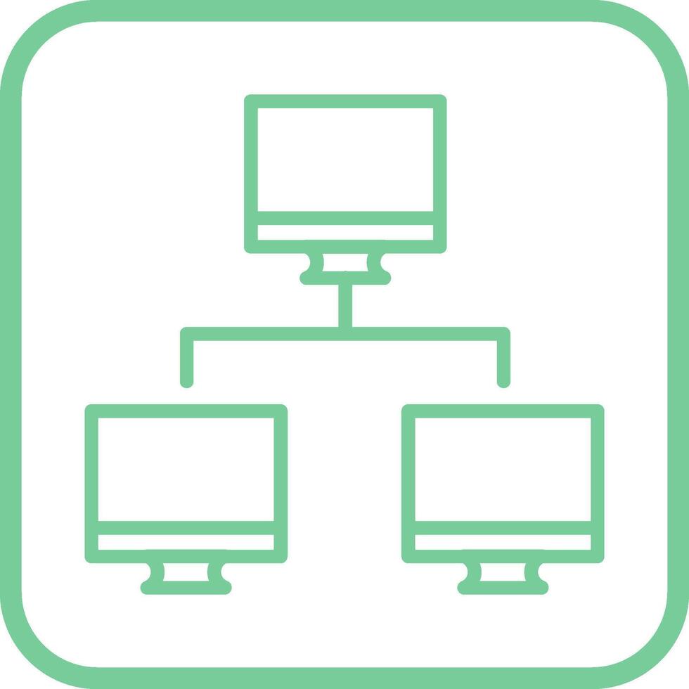 Vektorsymbol für Computernetzwerke vektor