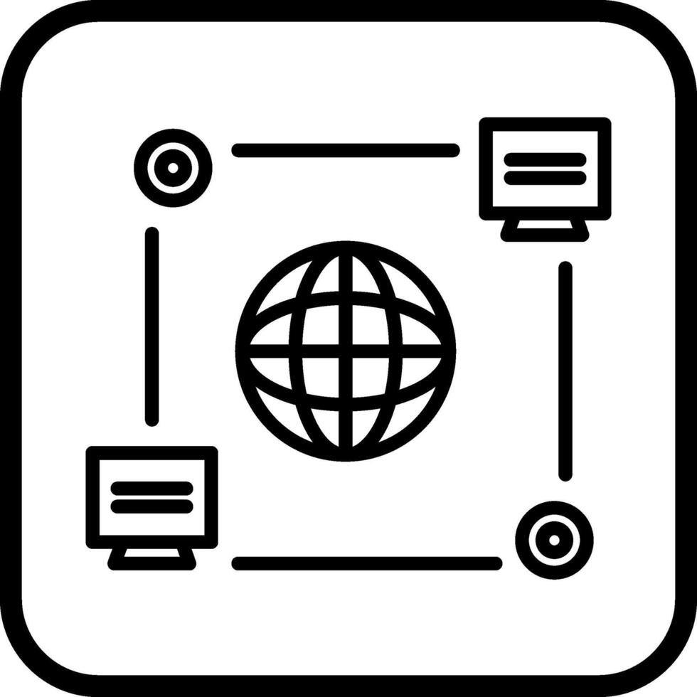 Computer Verbindung Vektor Symbol