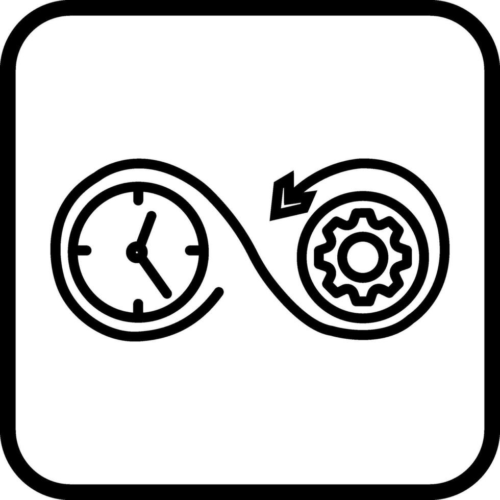 Zeit Optimierung Vektor Symbol