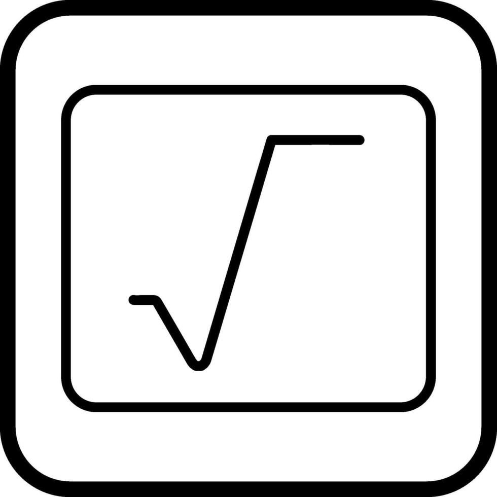 fyrkant rot vektor ikon