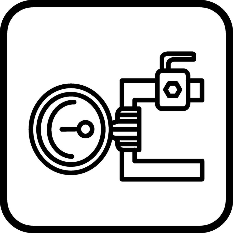 Manometer-Vektorsymbol vektor