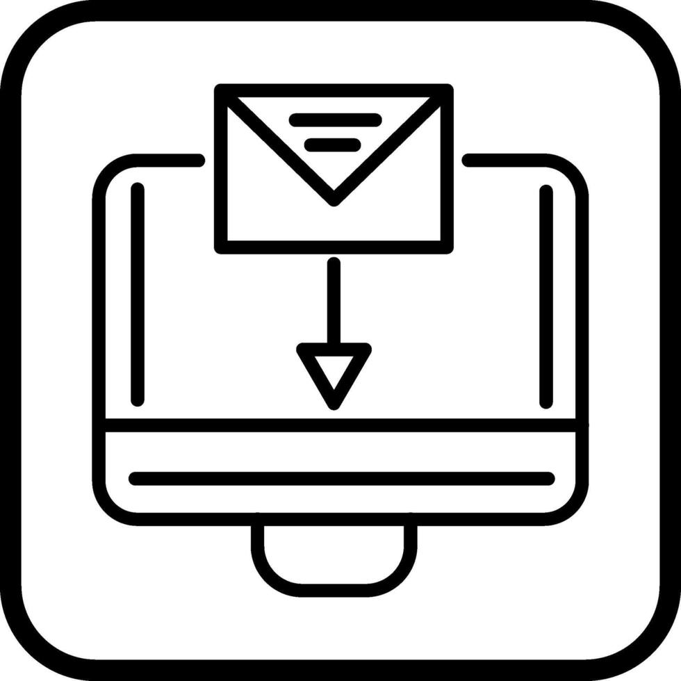 Mail hochladen Vektor Symbol