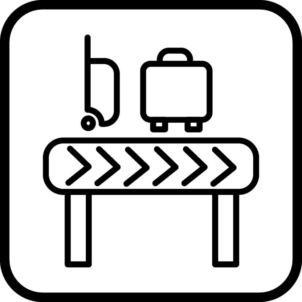 Gepäckkarussell-Vektorsymbol vektor