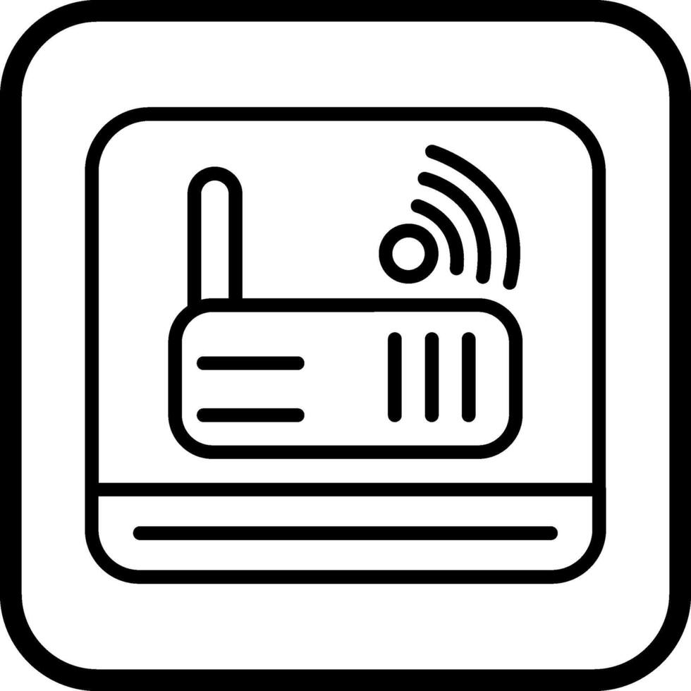 Modem-Vektor-Symbol vektor