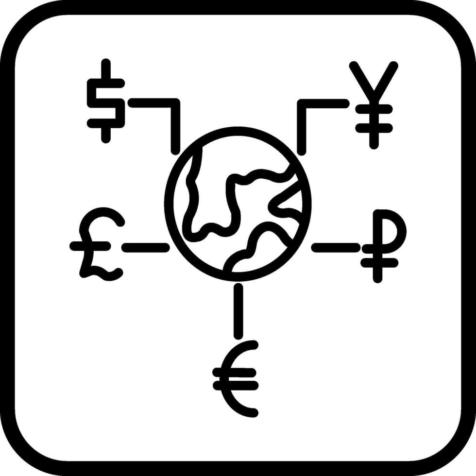 valuta vektor ikon