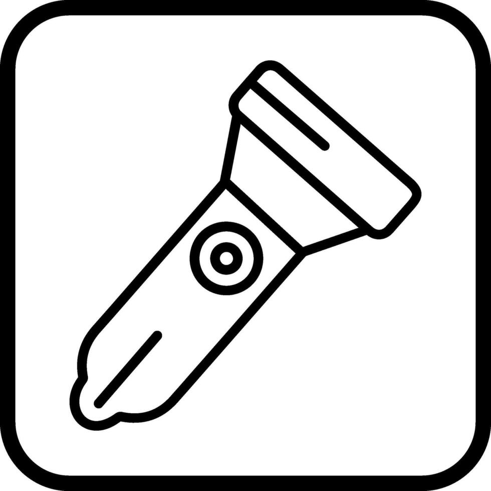 Symbol für Taschenlampenvektor vektor