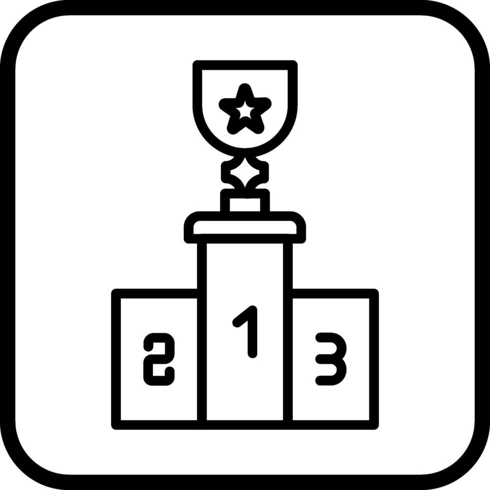 Podium-Vektor-Symbol vektor
