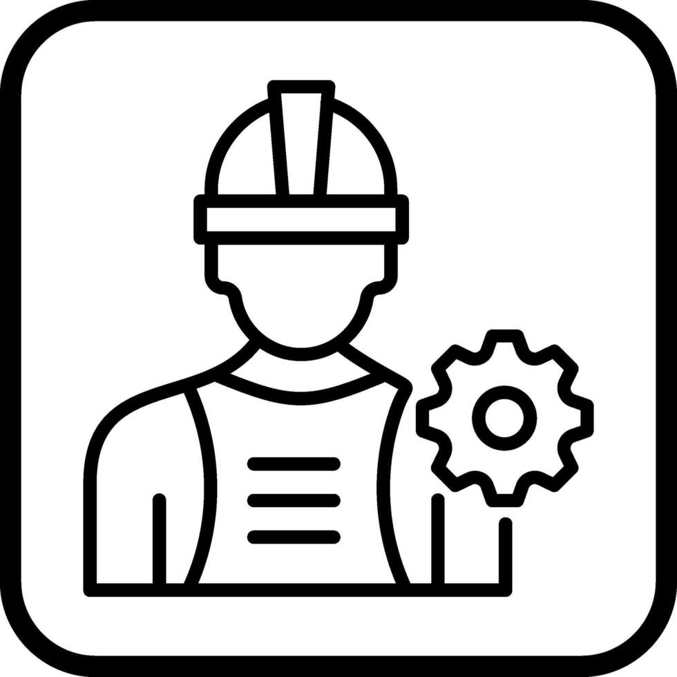 Industrie Arbeiter ich Vektor Symbol