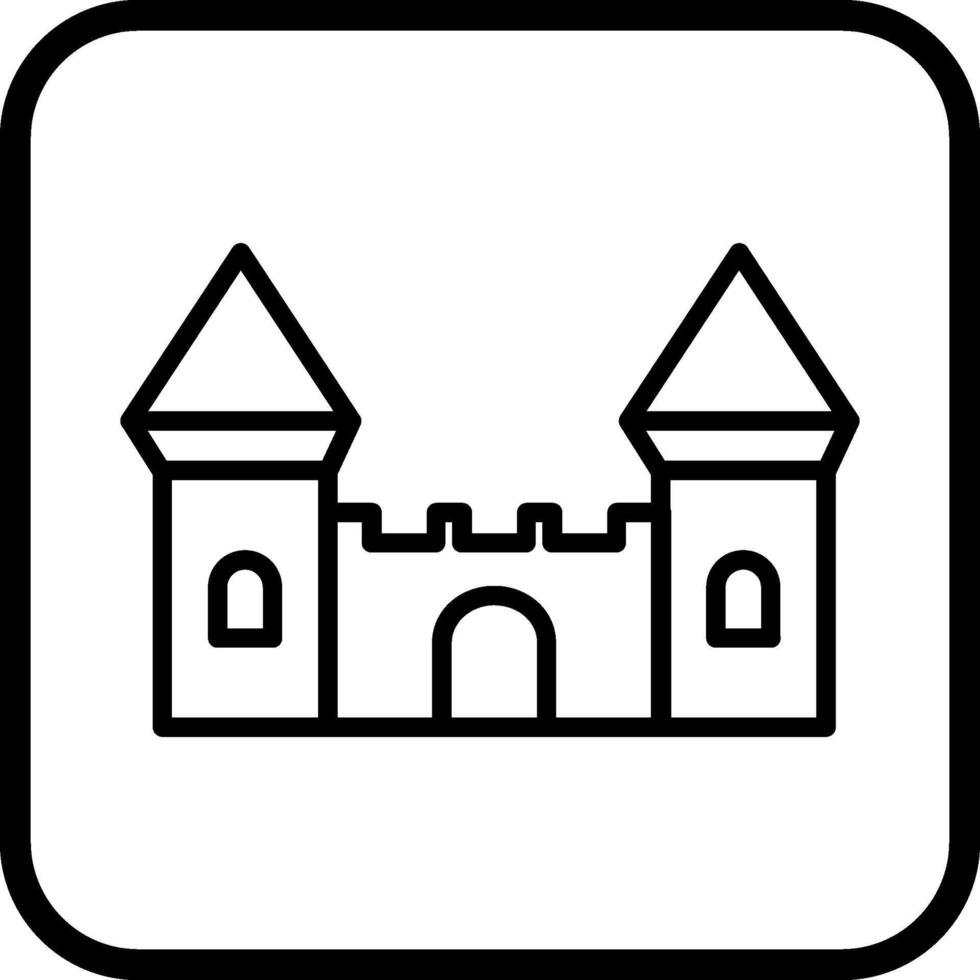 Schloss-Vektor-Symbol vektor