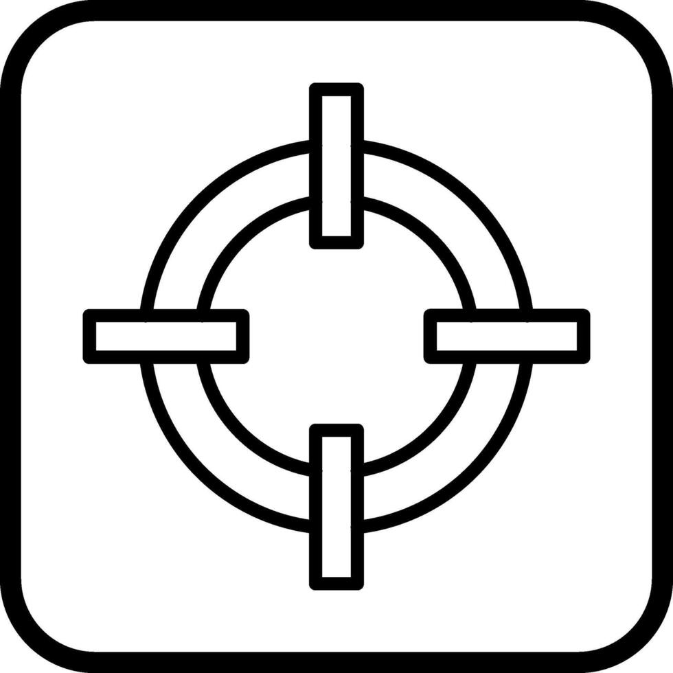 Rettungsring-Vektor-Symbol vektor