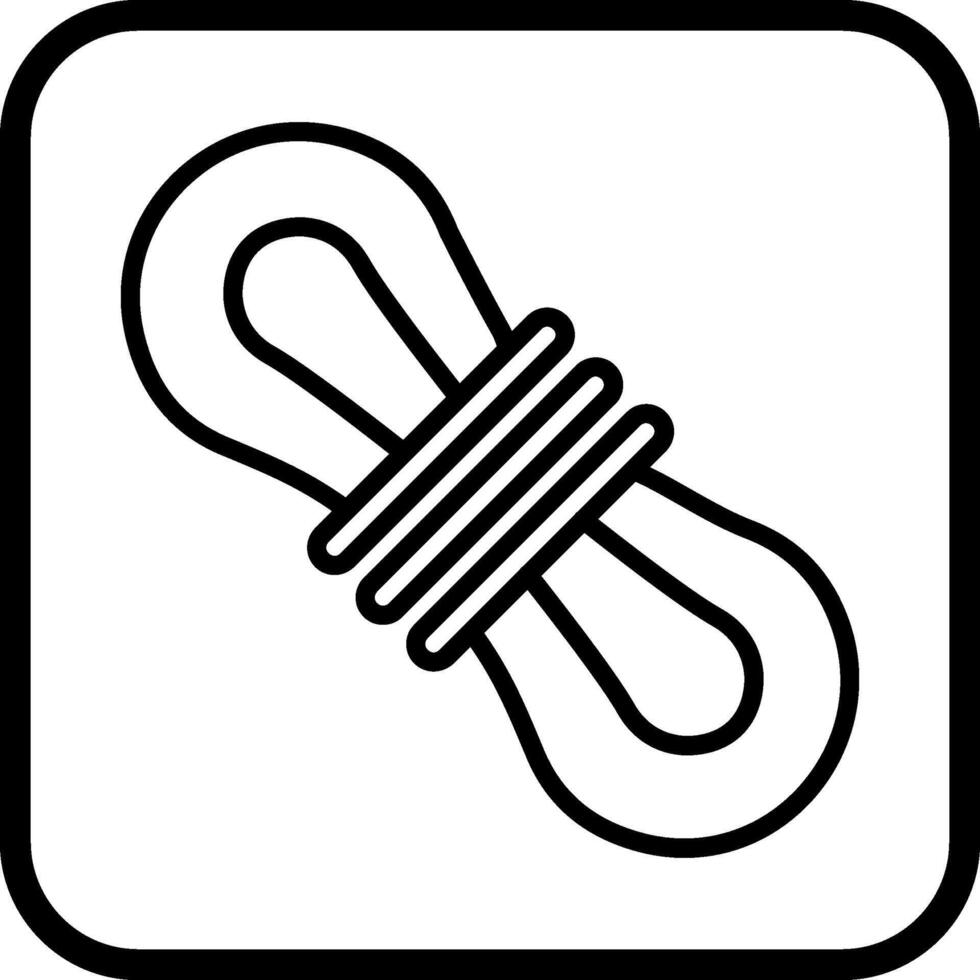 Seil-Vektor-Symbol vektor