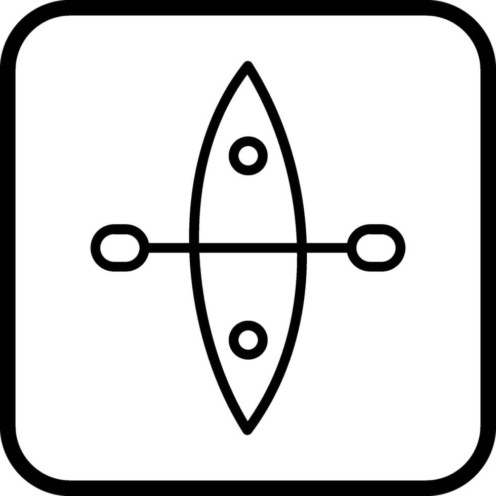 Kajak-Vektor-Symbol vektor