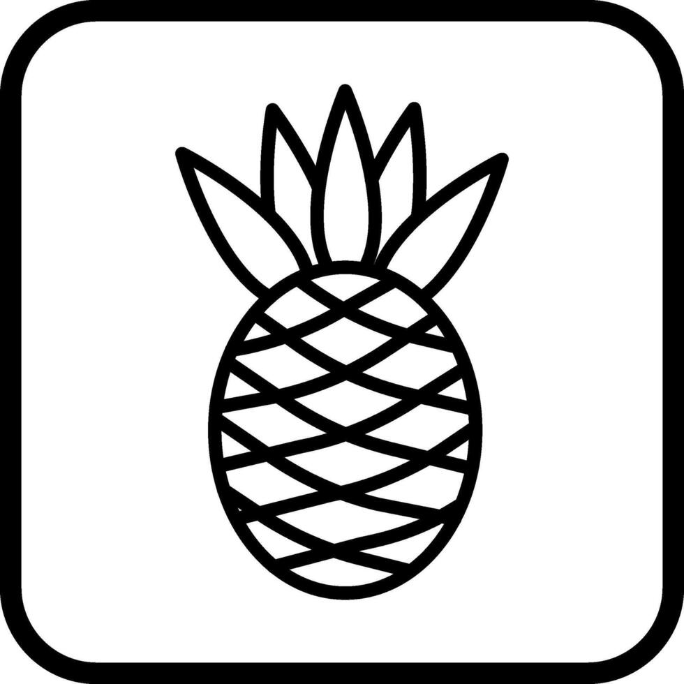 Ananas-Vektor-Symbol vektor