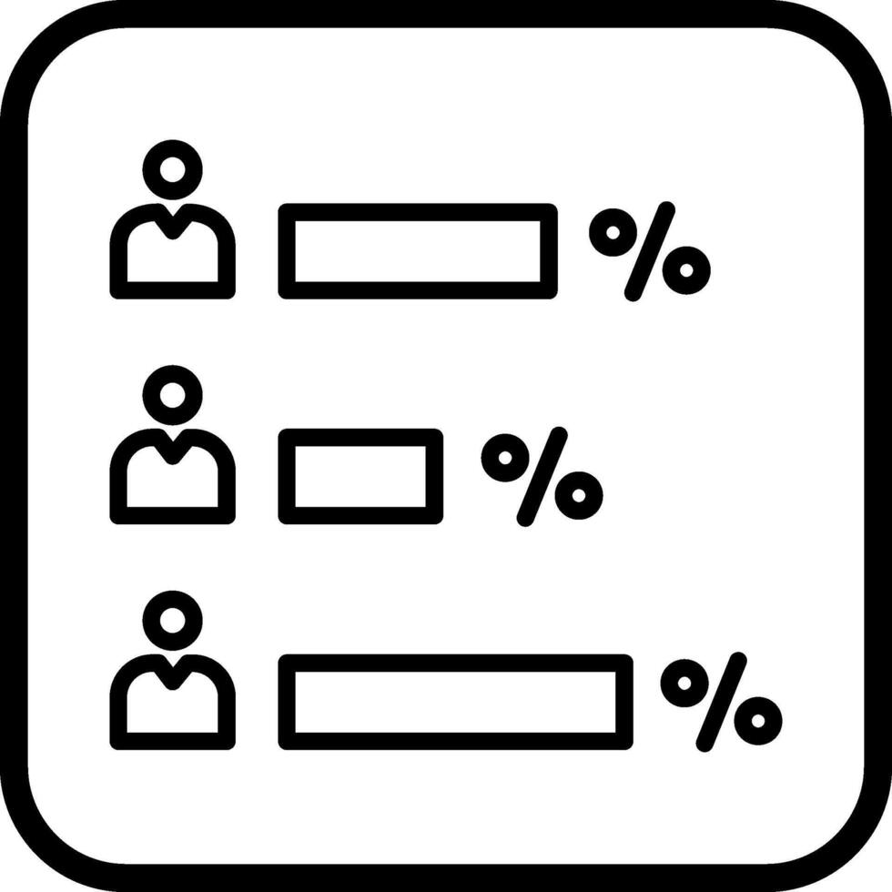 Vektorsymbol für das Abstimmungsergebnis vektor