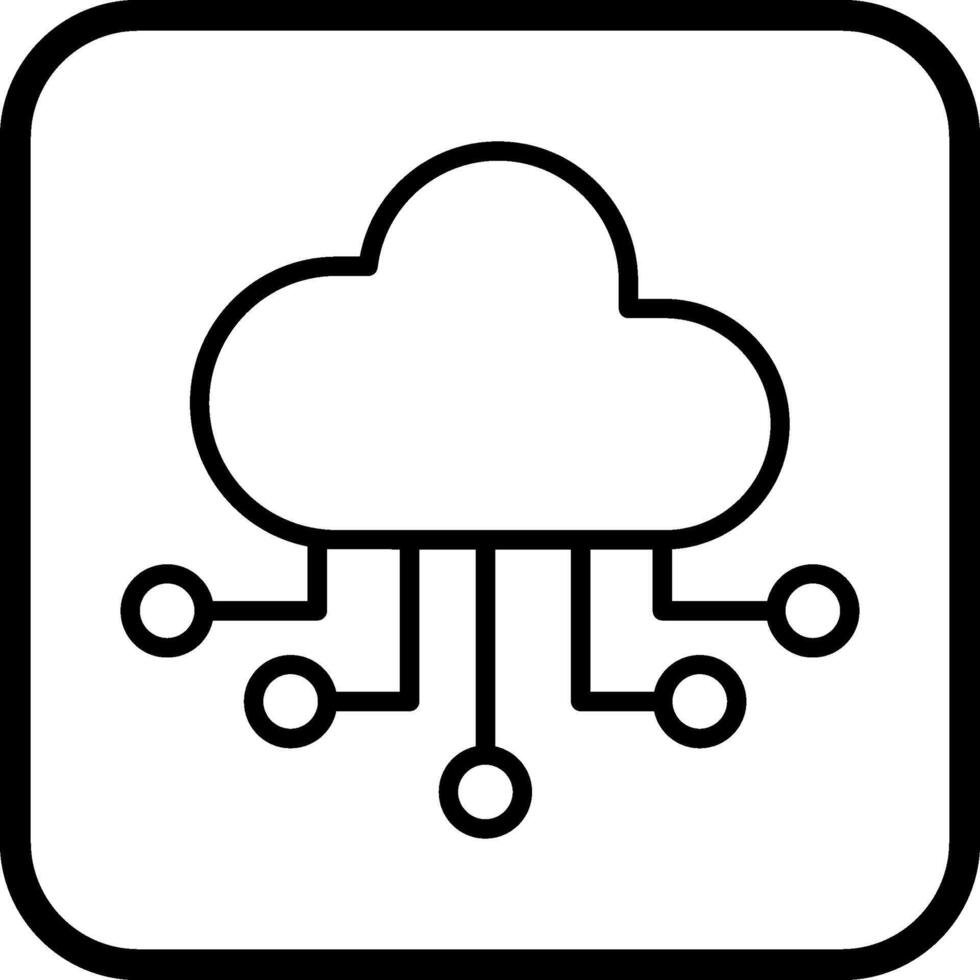 Cloud-Computing-Vektorsymbol vektor