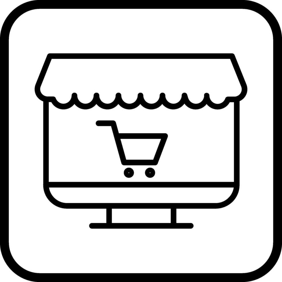 Online-Shop-Vektorsymbol vektor