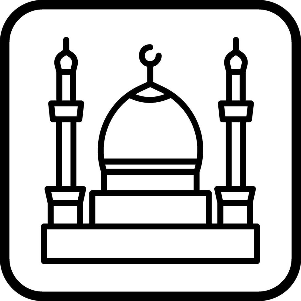 Moschee-Vektor-Symbol vektor