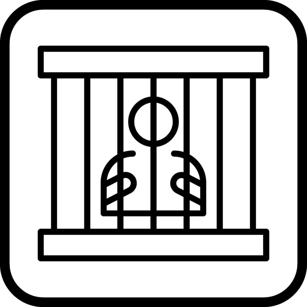 Gefängnis-Vektor-Symbol vektor