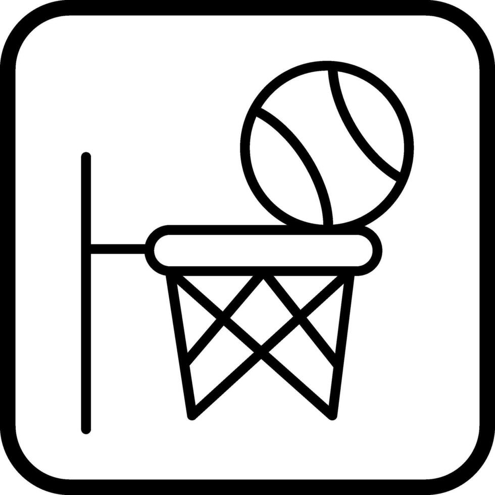 Basketball-Vektor-Symbol vektor