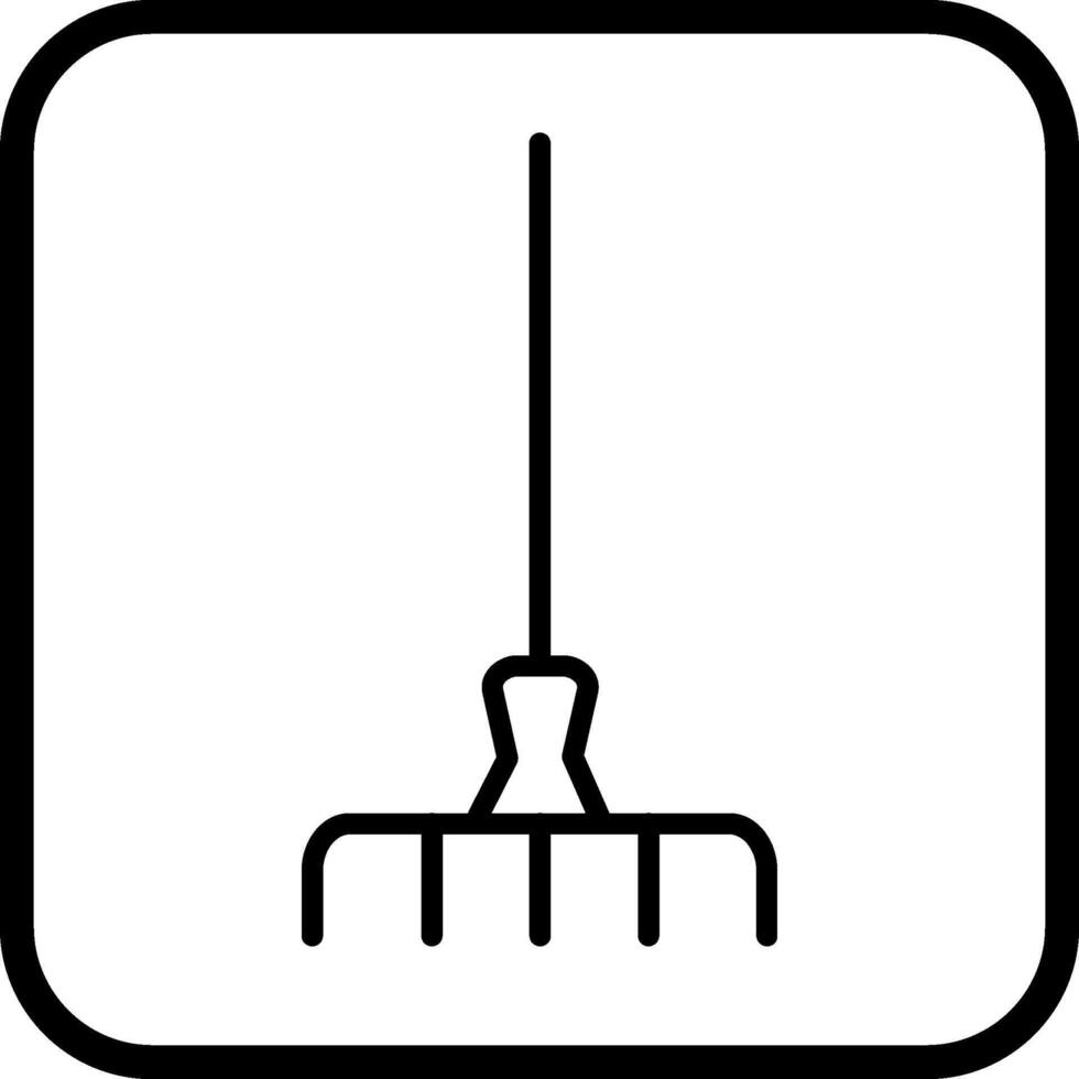 trädgårdsarbete gaffel vektor ikon