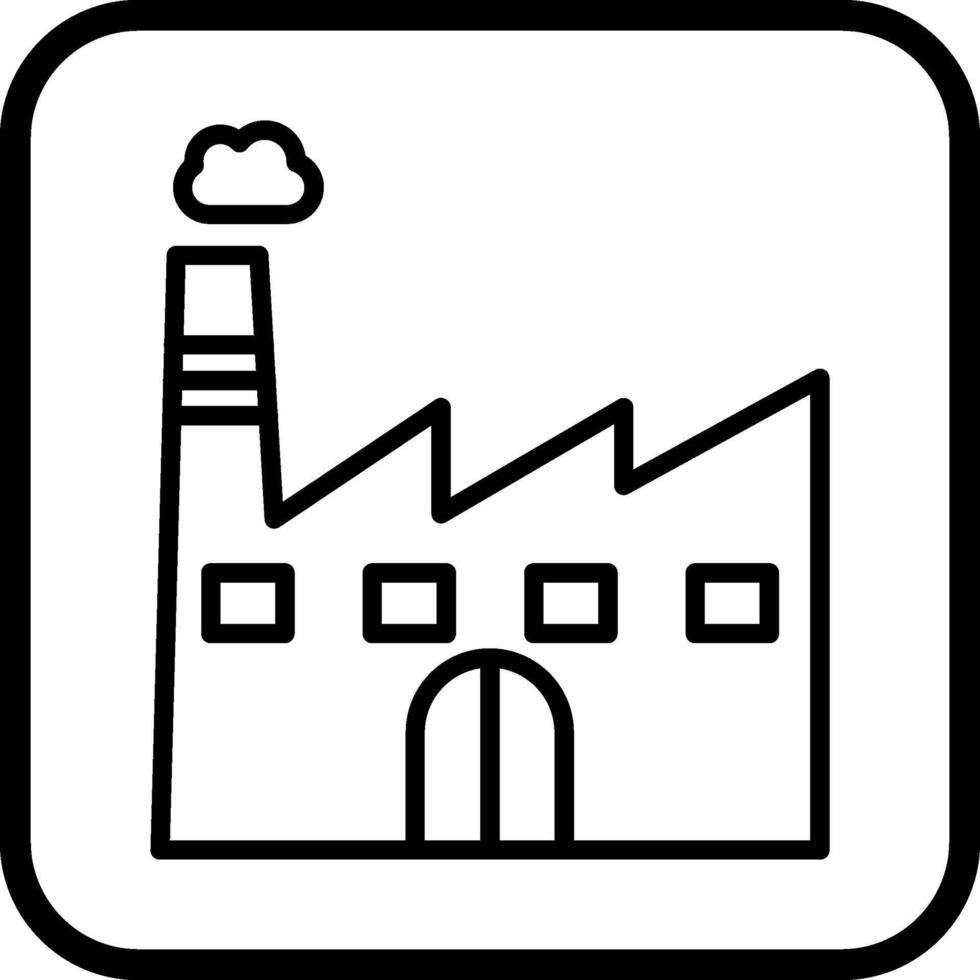 fabriken vektor ikon