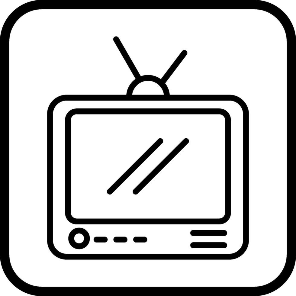 Vektorsymbol für Fernsehsendungen vektor