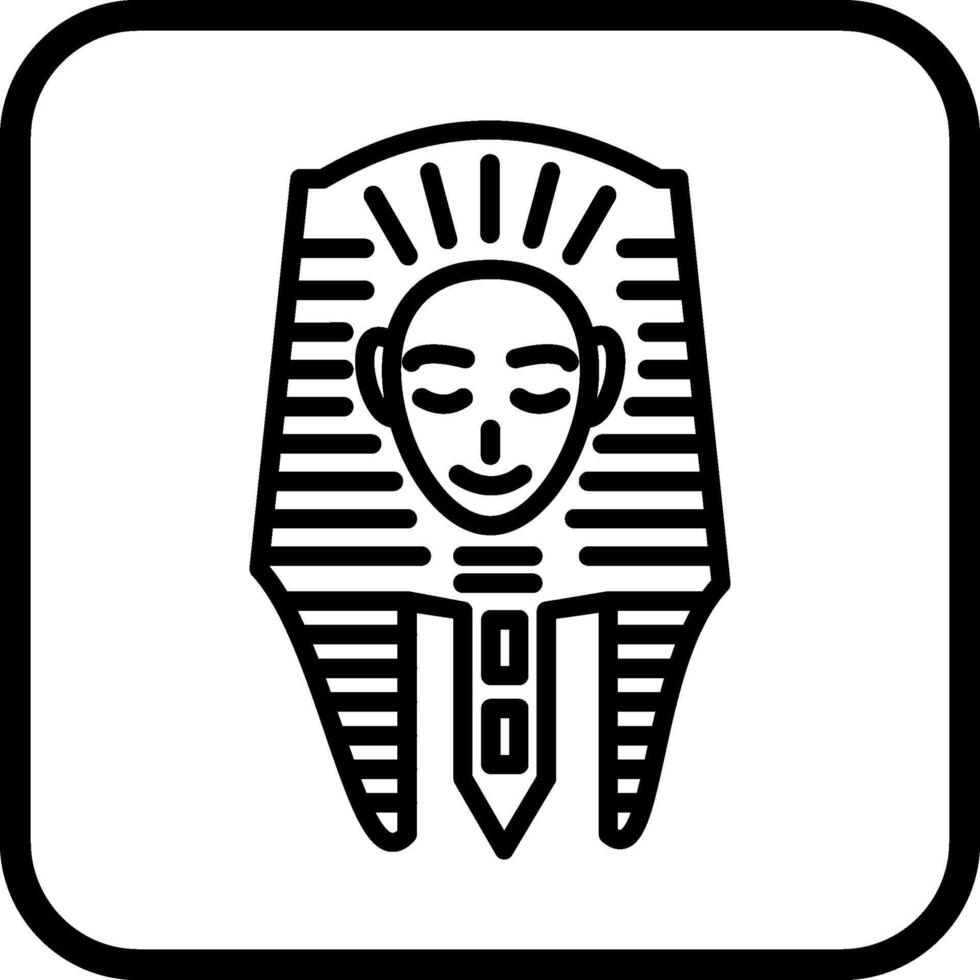 egyptisk ansikte vektor ikon