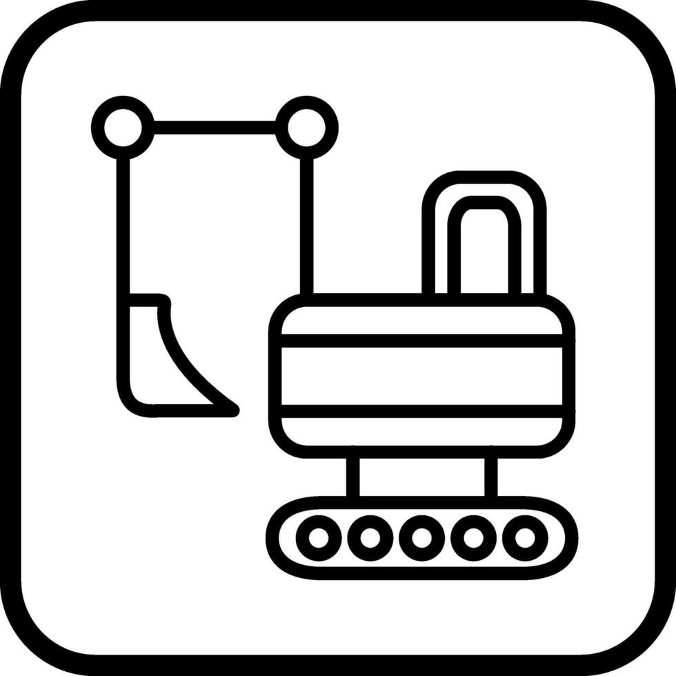 Vektorsymbol für schwere Maschinen vektor