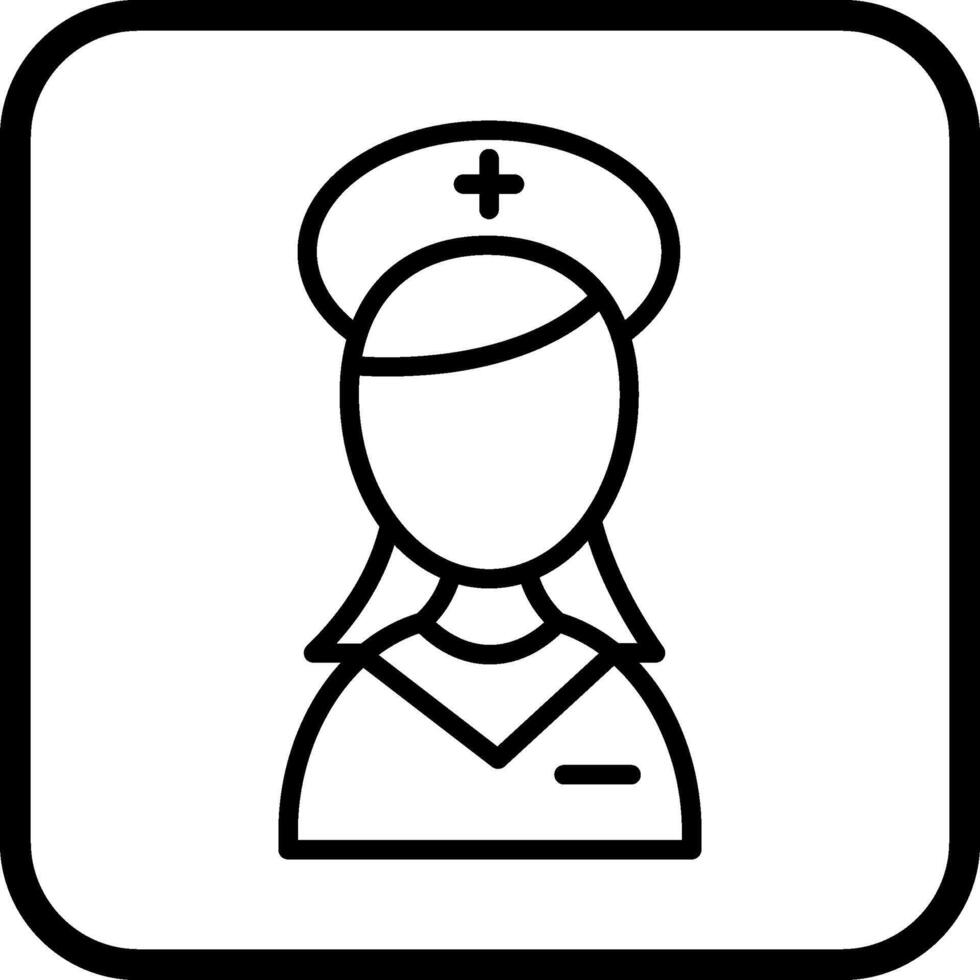 Krankenschwester-Vektor-Symbol vektor